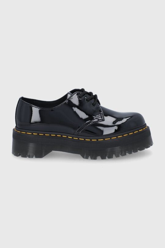 

Доктор Кожаные туфли Martens 1461 Quad Dr. Martens, черный