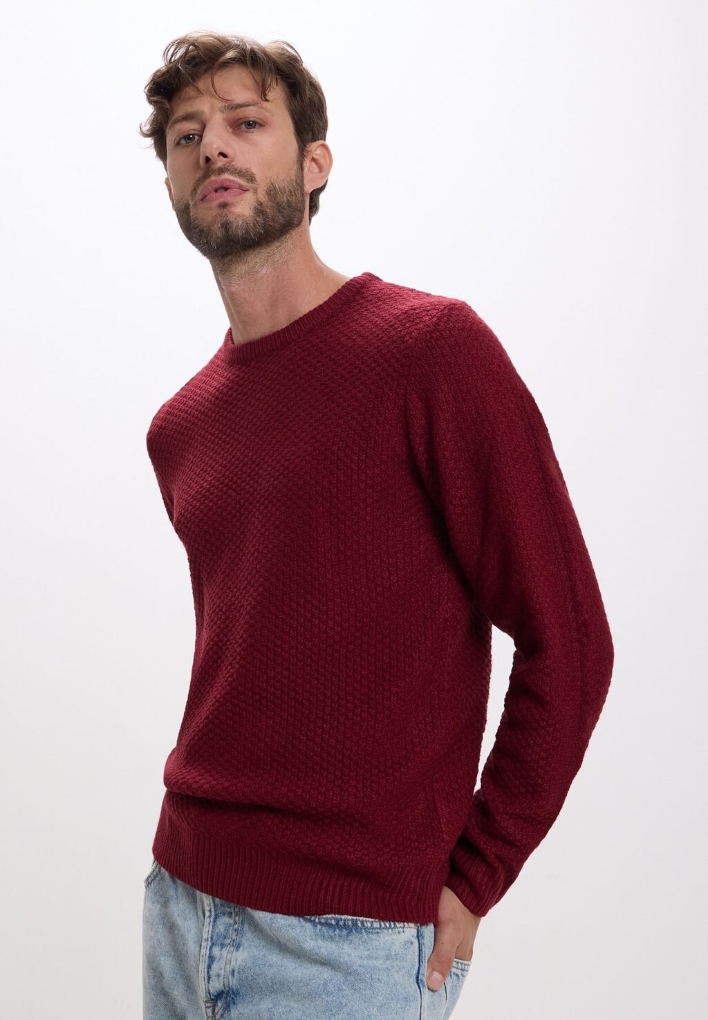 

Свитер Solid Color Crew Neck Calliope, красный