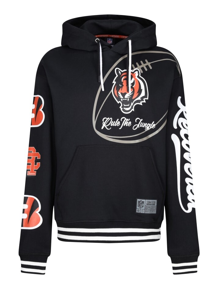 

Худи Recovered NFL Bengals Rule The Jungle, черный