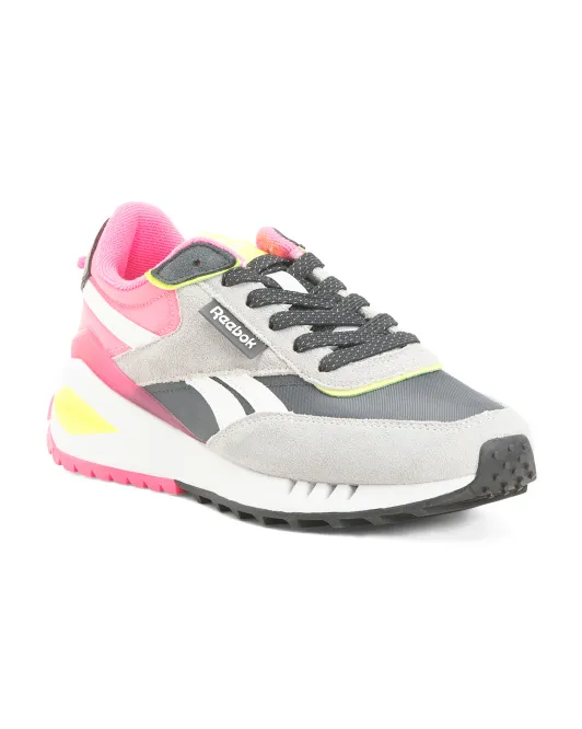 

Замшевые кроссовки Forte Racer Lifestyle Reebok, серый/розовый