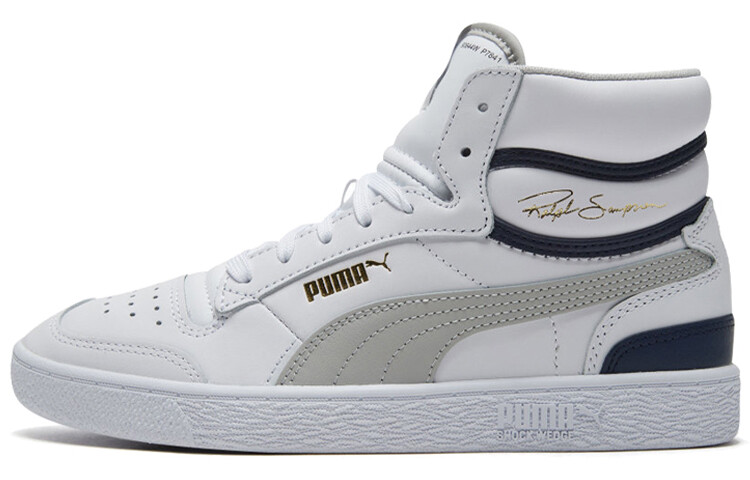 

Кроссовки Puma Ralph Sampson Mid, белый / серый / фиолетовый