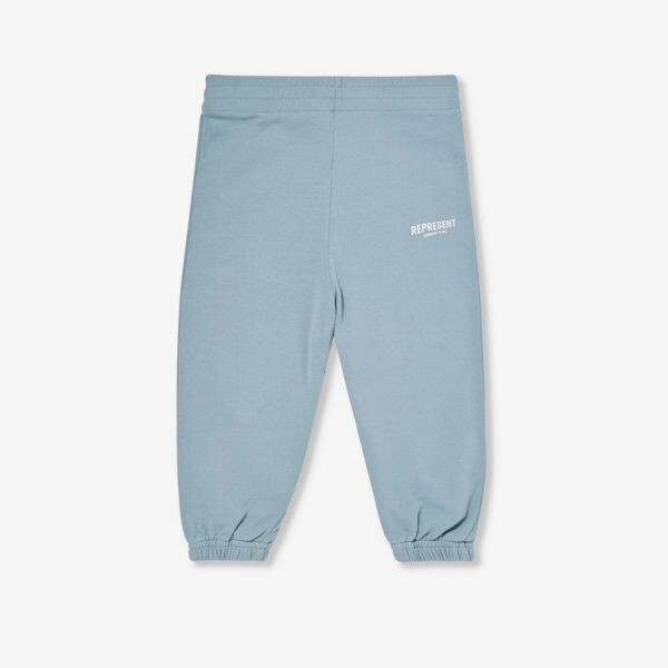 

Спортивные брюки свободного кроя из хлопкового джерси с логотипом 1–4 года Represent, синий