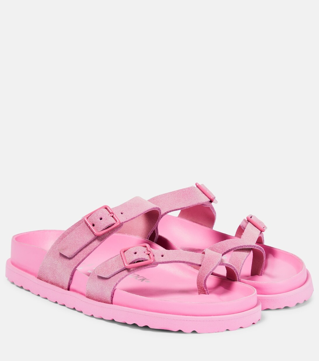 

Замшевые сандалии Mayari на ремешках Birkenstock, розовый