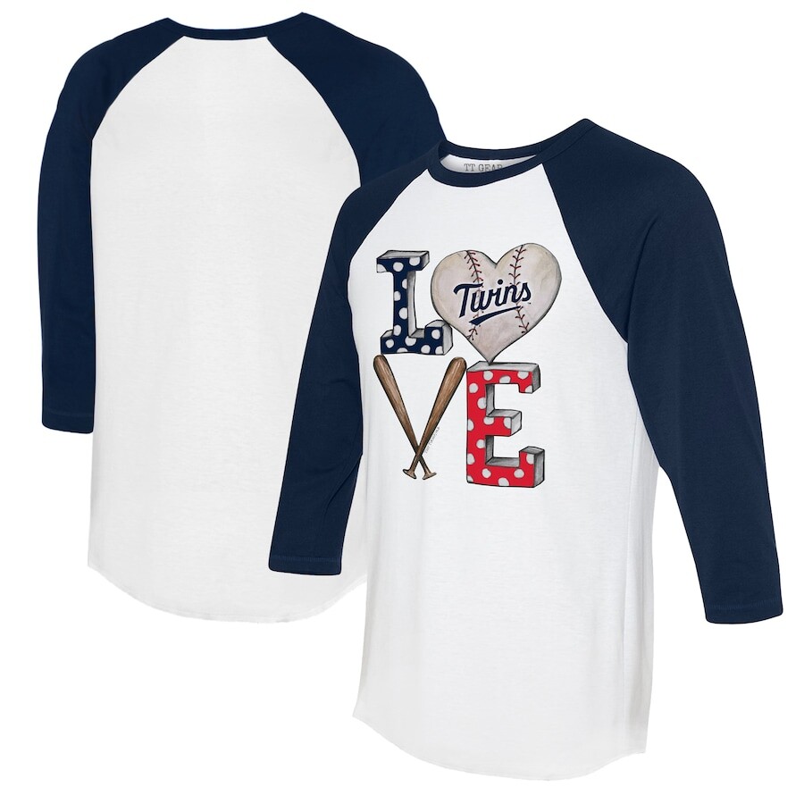 

Футболка с длинным рукавом Tiny Turnip Minnesota Twins, белый
