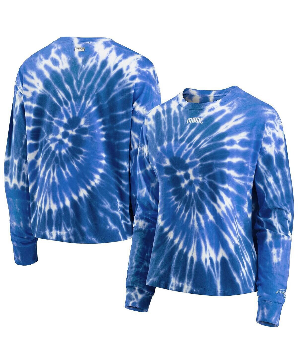 

Женская синяя футболка с длинным рукавом Orlando Magic Tie Dye WEAR by Erin Andrews, синий