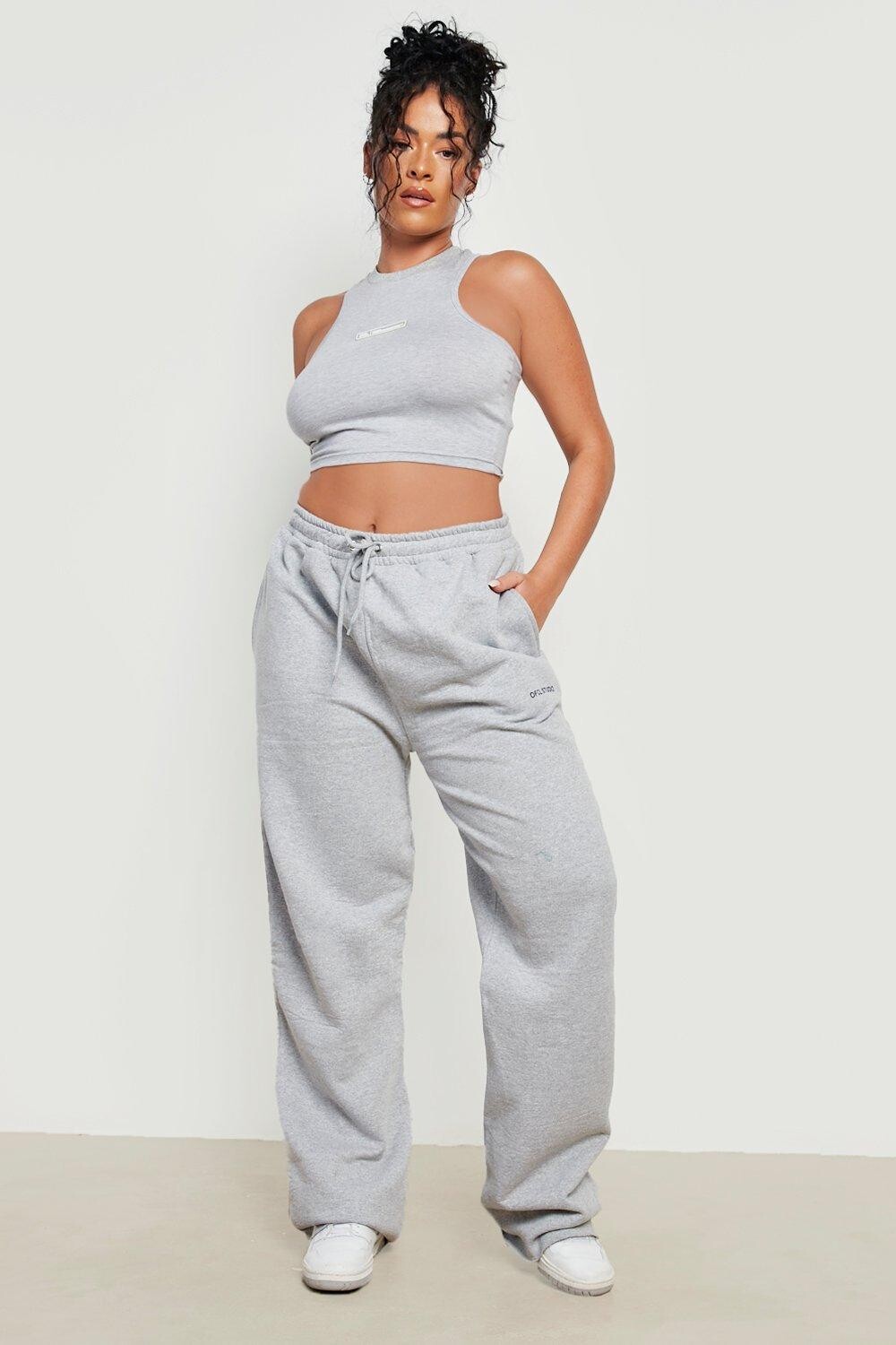 

широкие джоггеры Boohoo, серый