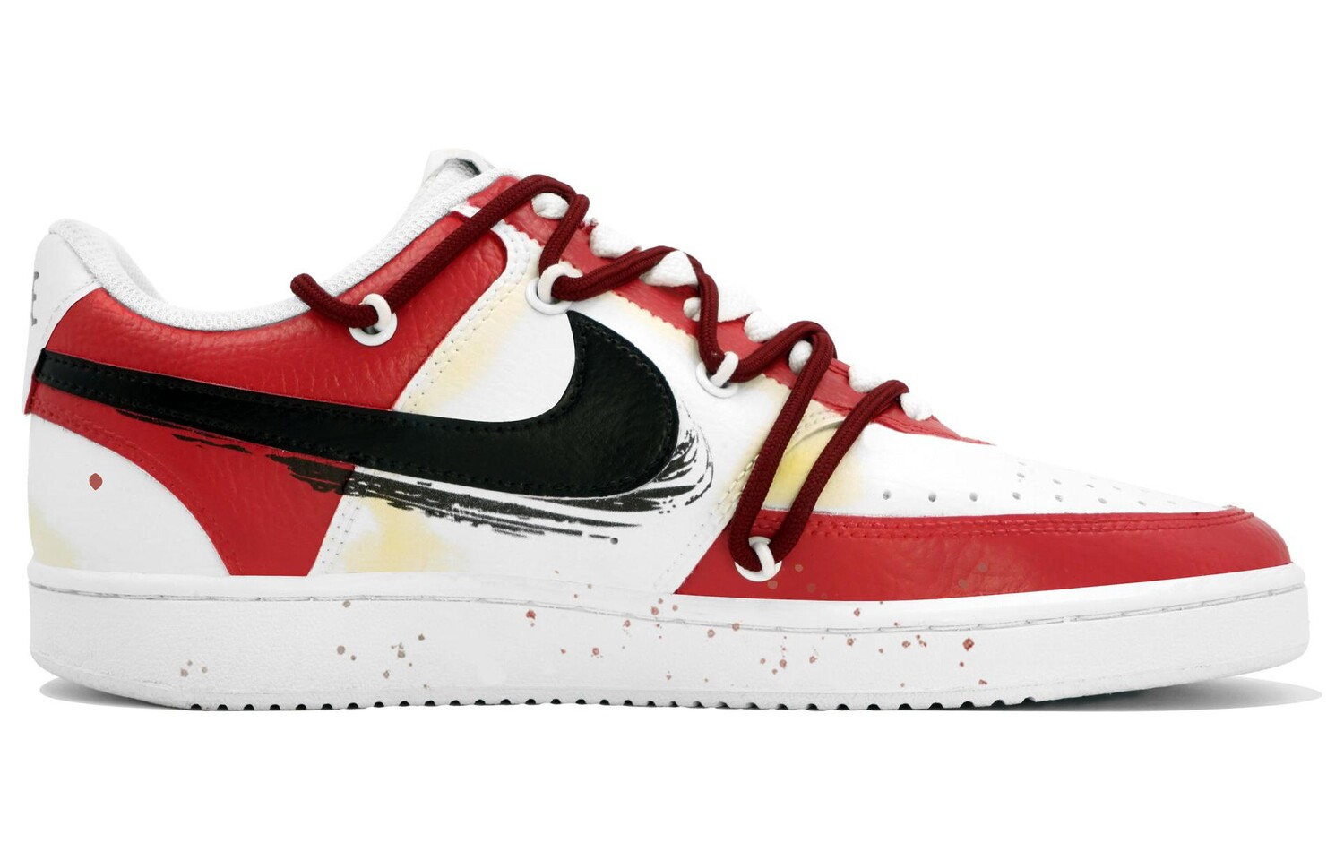 

Кроссовки Nike Court Vision 1 Skateboarding Shoes Women's Low-top Red, красный