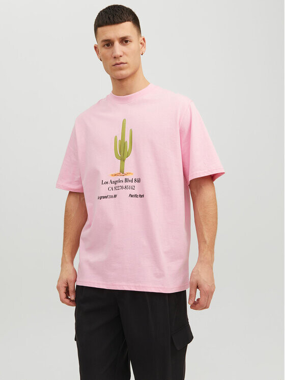 

Футболка оверсайз Jack&Jones, розовый