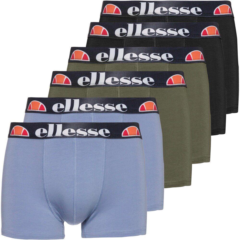 Трусы боксеры Ellesse, дымчатый синий/темно-зеленый/черный