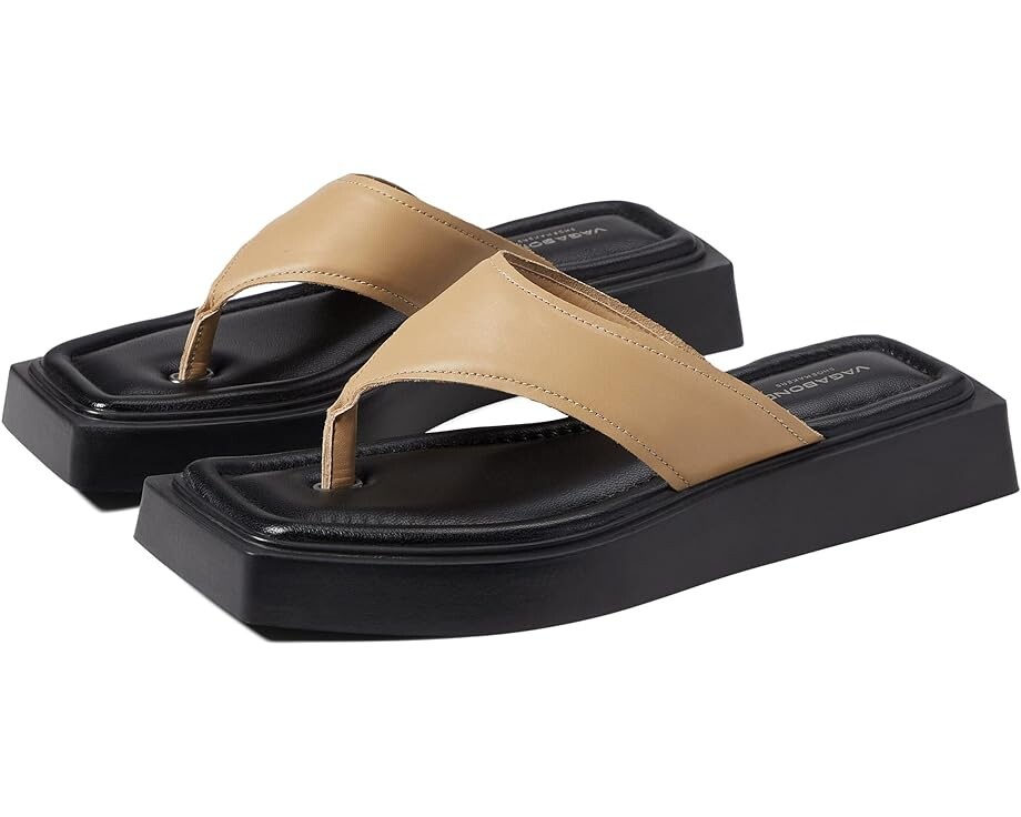 Сандалии Vagabond Shoemakers Evy Leather Thong Sandal, цвет Lark