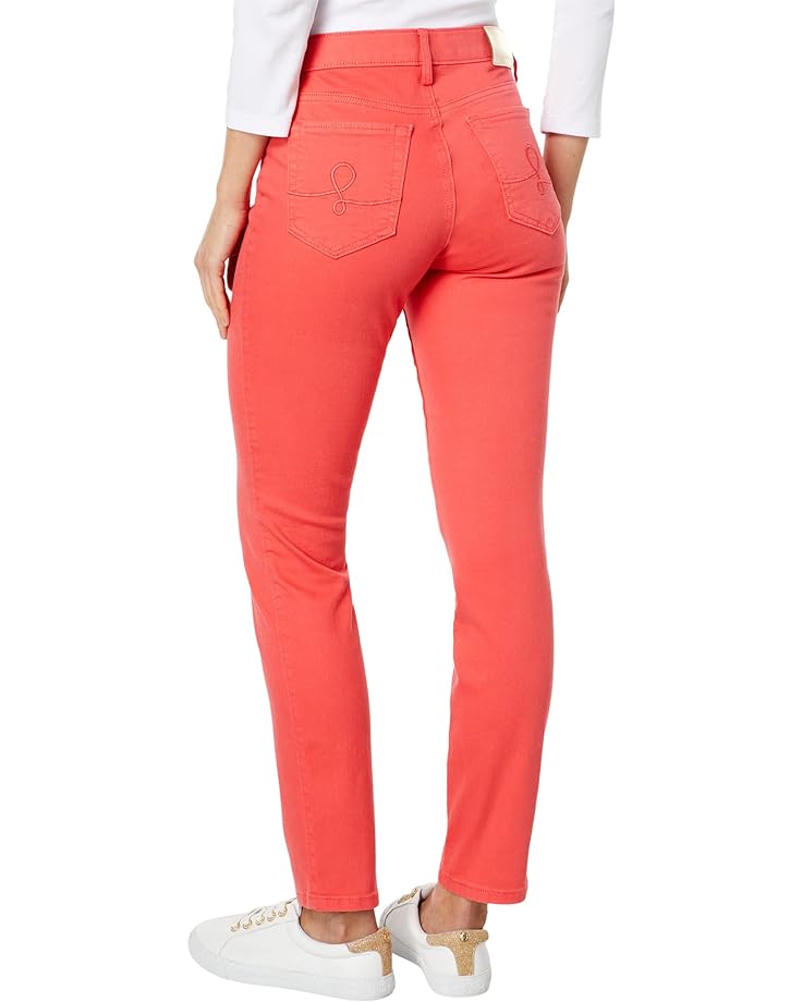 Брюки Lilly Pulitzer South Ocean High-Rise Skinny Pants, цвет Spicy Coral