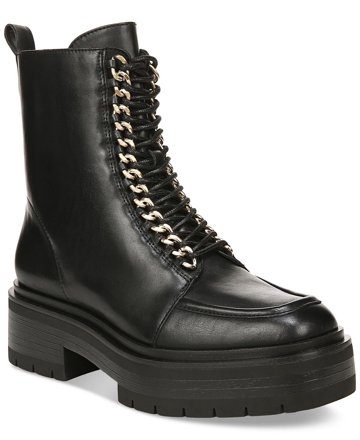 

Женские армейские ботинки Lovrin на шнуровке с цепочкой Sam Edelman, черный
