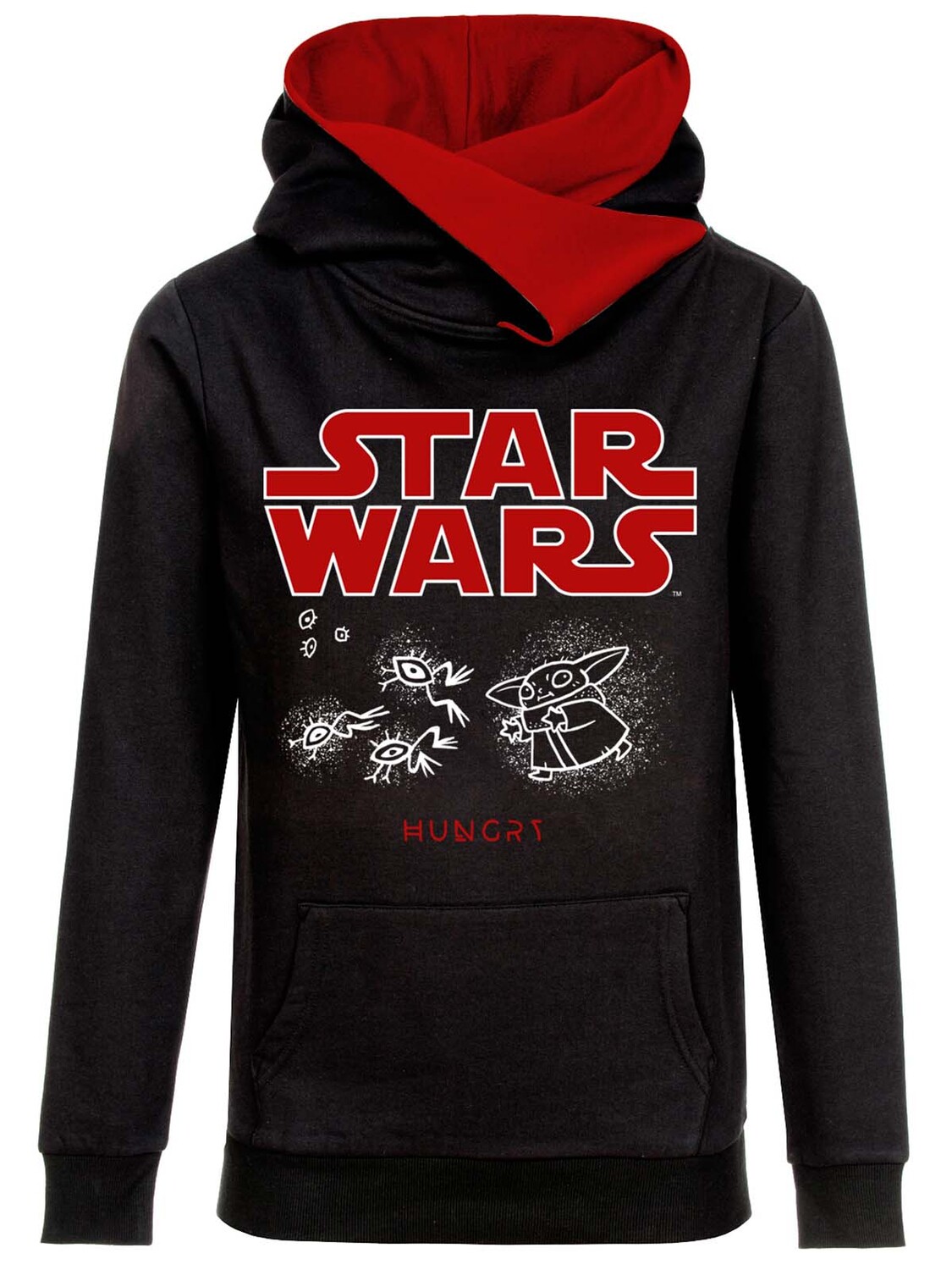 

Толстовка Star Wars Schalkragenpullover The Mandalorian Grogu Hungry, черный