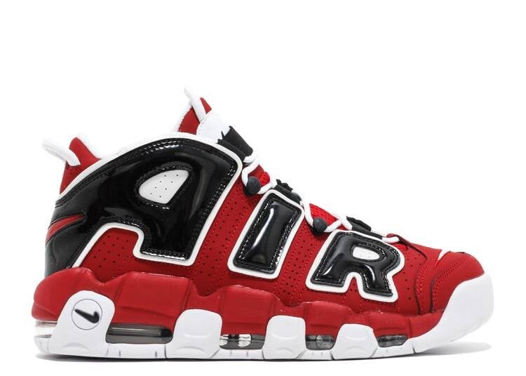 

Кроссовки Nike AIR MORE UPTEMPO 'BULLS' 2017, красный, Красный;серый