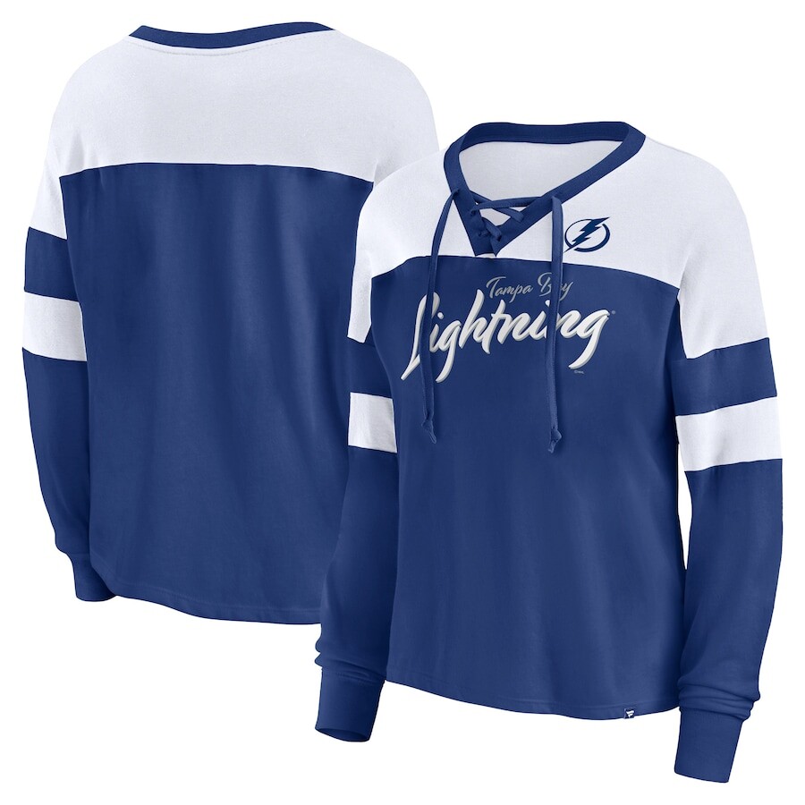 

Футболка с длинным рукавом Fanatics Branded Tampa Bay Lightning, синий