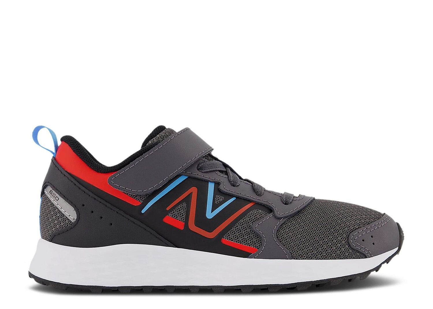 

Кроссовки New Balance Fresh Foam 650 Bungee Lace Top Strap Big Kid Wide 'Magnet Neo Flame', серый