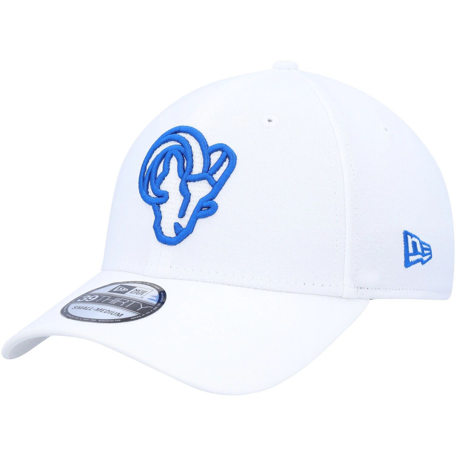 

Мужская кепка New Era White Los Angeles Rams Team White Out 39THIRTY Flex Hat