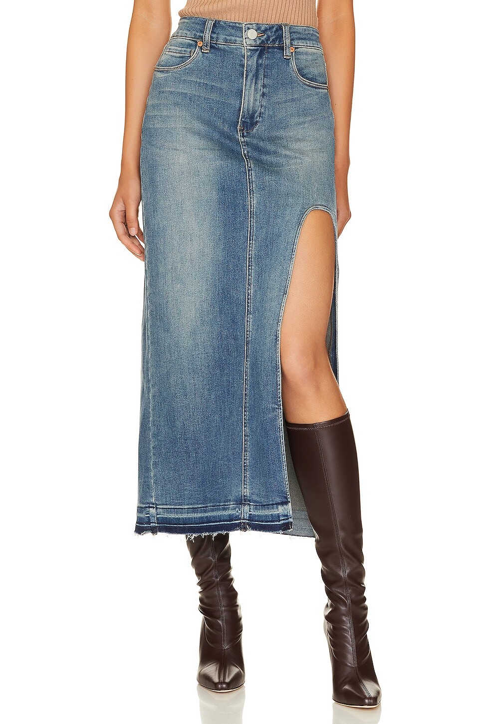 

Юбка миди BLANKNYC Midi Skirt With Slit, цвет Shape Up