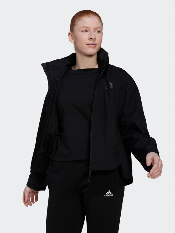 

Дождевик свободного кроя Adidas, черный