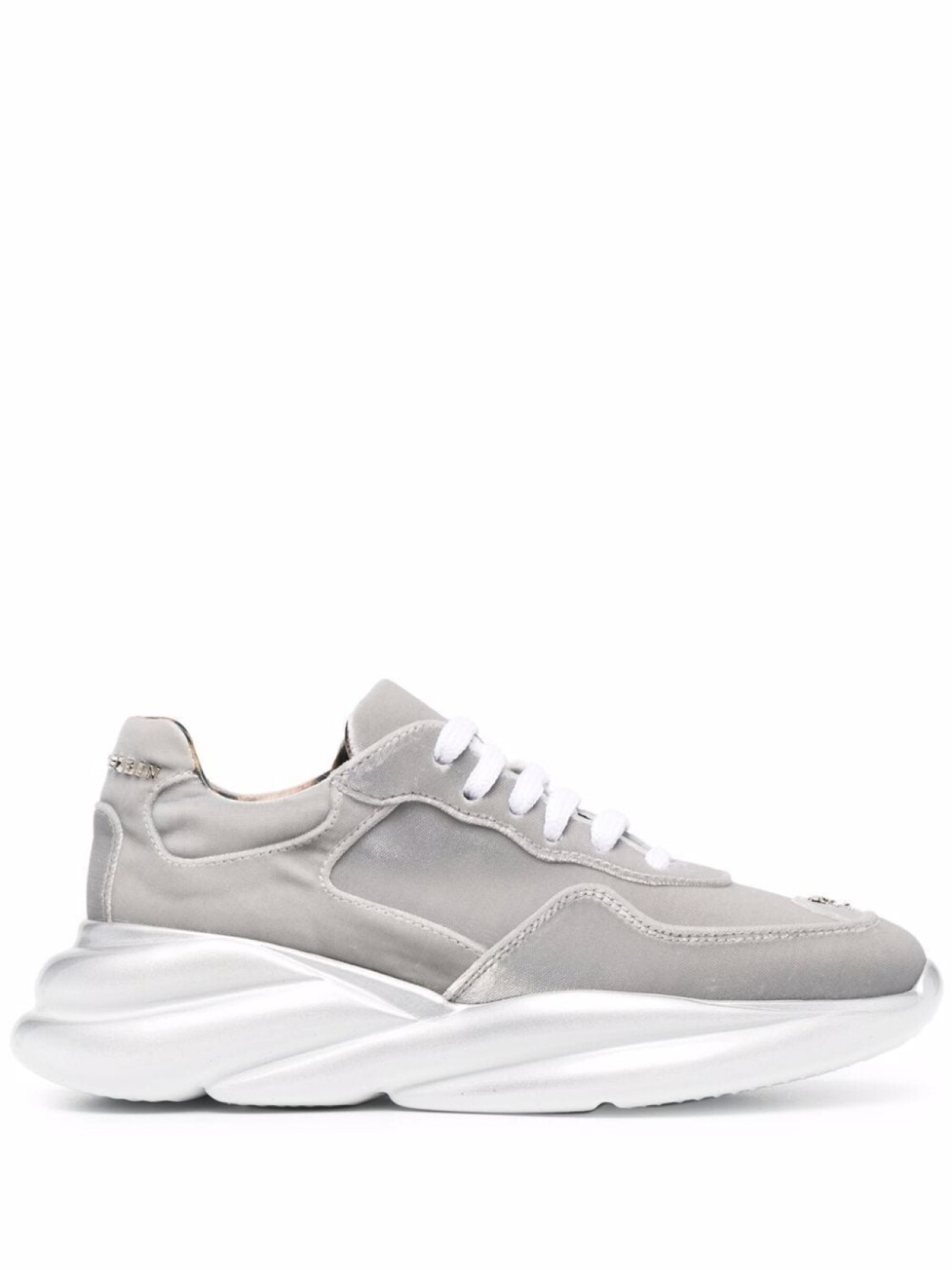 

Кроссовки Velvet Runner с эффектом металлик Philipp Plein, серебристый