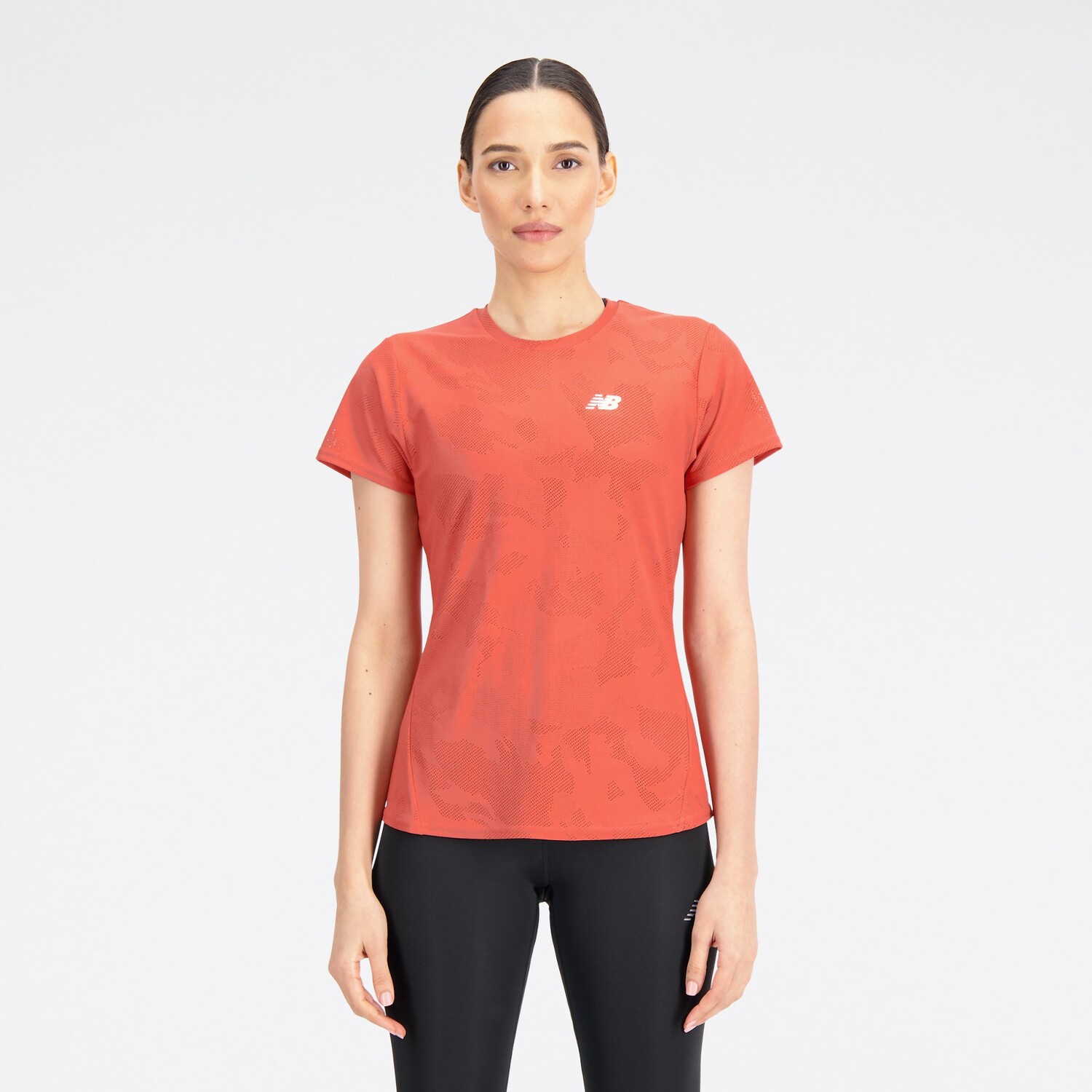 

Жаккардовая футболка Q Speed ​​— женская New Balance, красный