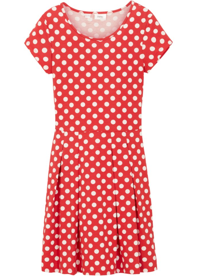 Платье-рубашка для девочек в горошек из натурального хлопка Bpc Bonprix Collection, красный рубашка с принтом в виде сердца из натурального хлопка короткие рукава bpc bonprix collection красный