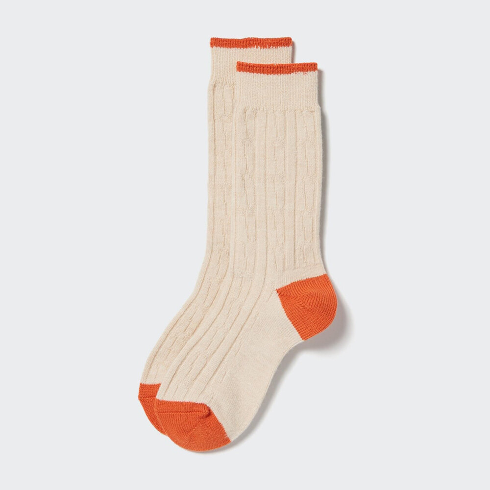 

Женские носки Uniqlo HEATTECH высокие, бежевый