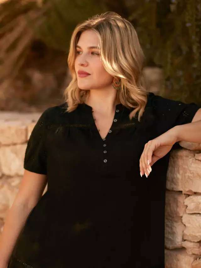 

Блуза Live Unlimited Curve Broderie, черный