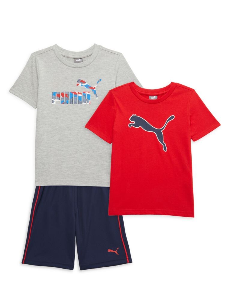 

Комплект из трех предметов: футболка и шорты для маленького мальчика Puma, красный