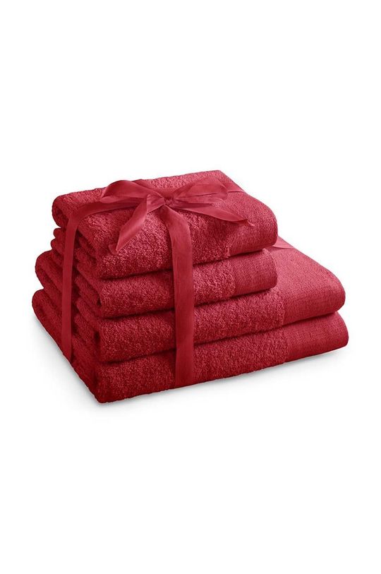 Набор полотенец из 4 упаковок Inne, красный