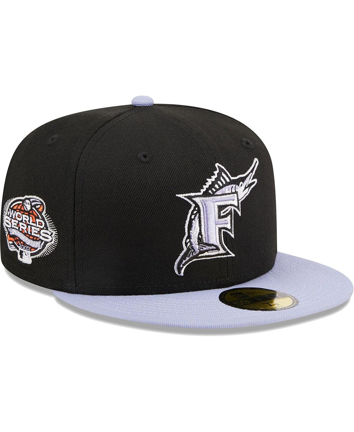 

Мужская черная приталенная шляпа Florida Marlins Cooperstown Collection 59FIFTY New Era