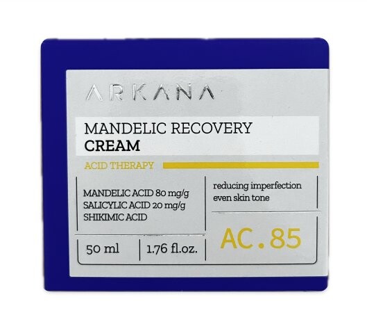 

Специализированный крем с миндальной и салициловой кислотой, 50 мл Arkana, Mandelic Recovery