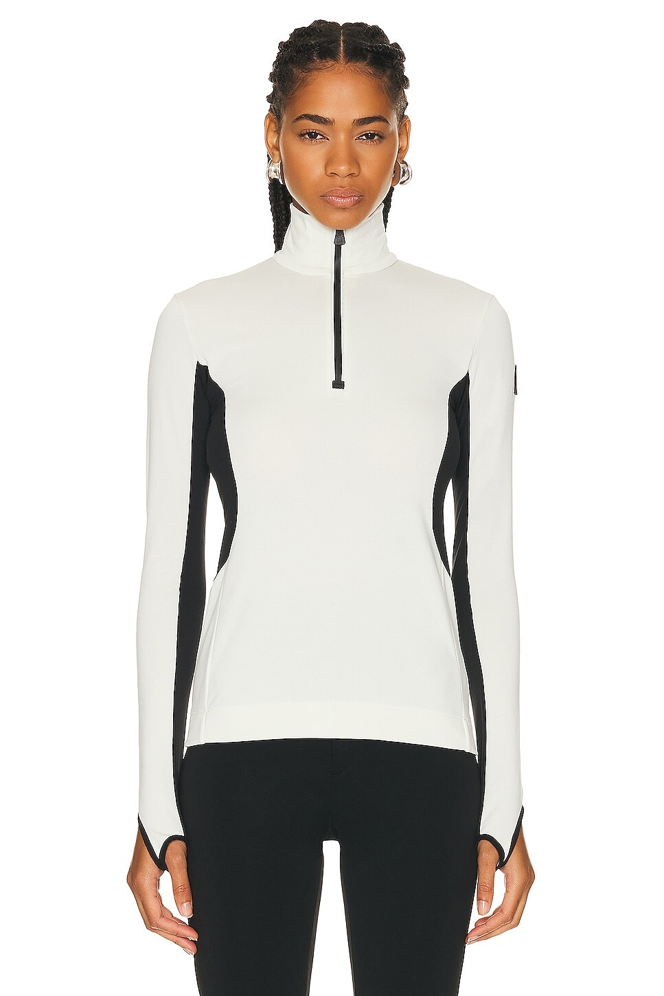 

Топ Moncler Grenoble Half Zip, белый
