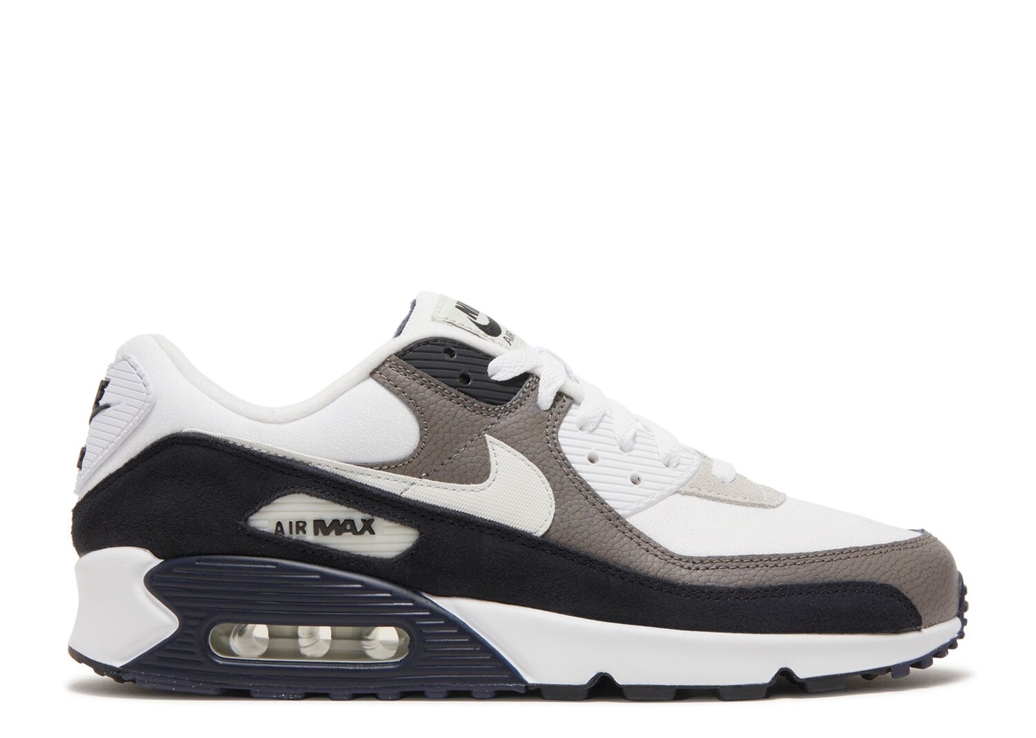 

Кроссовки Nike Air Max 90 'Flat Pewter Obsidian', серый, Серый;черный