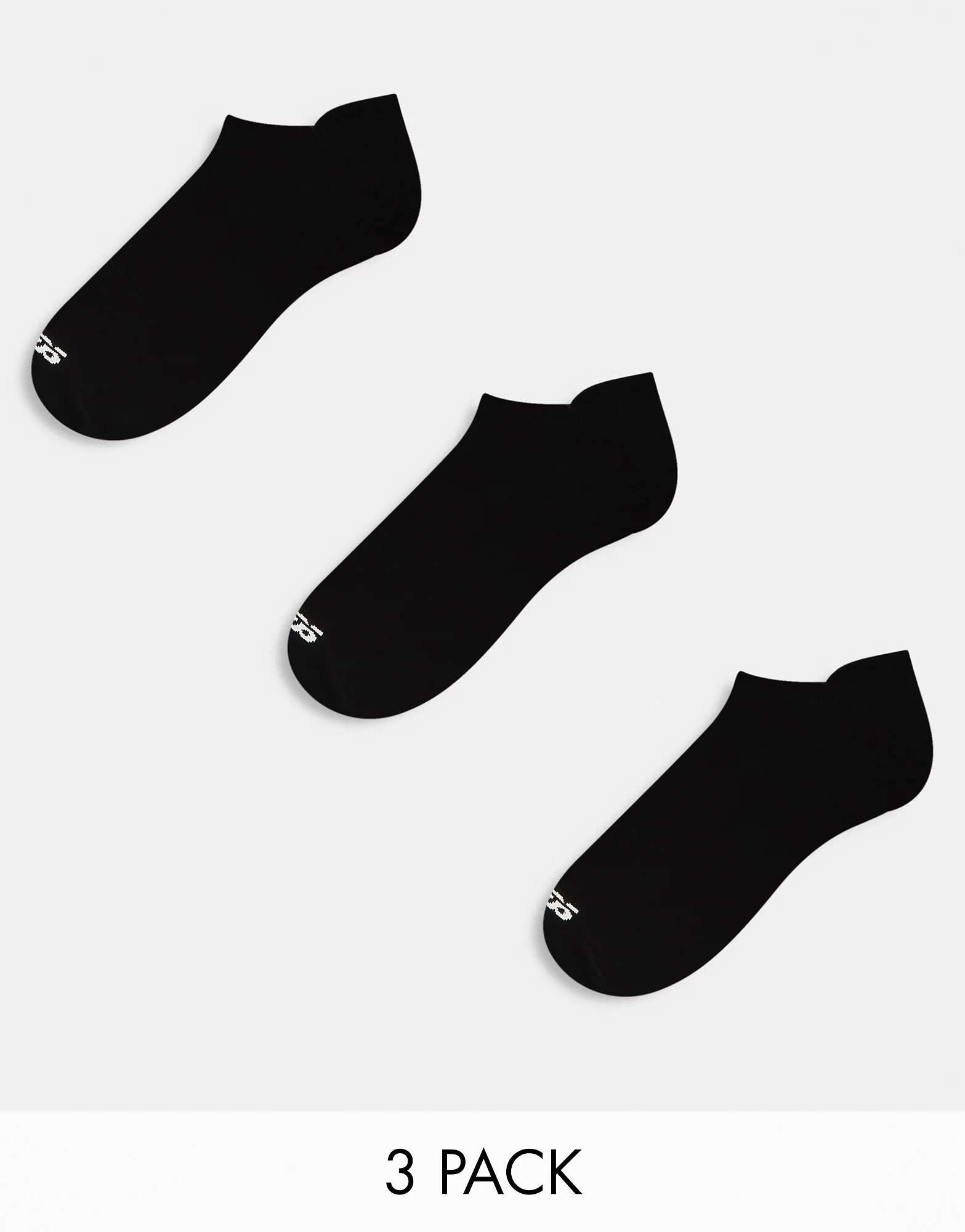 цена Три пары спортивных носков до щиколотки ASOS черного цвета