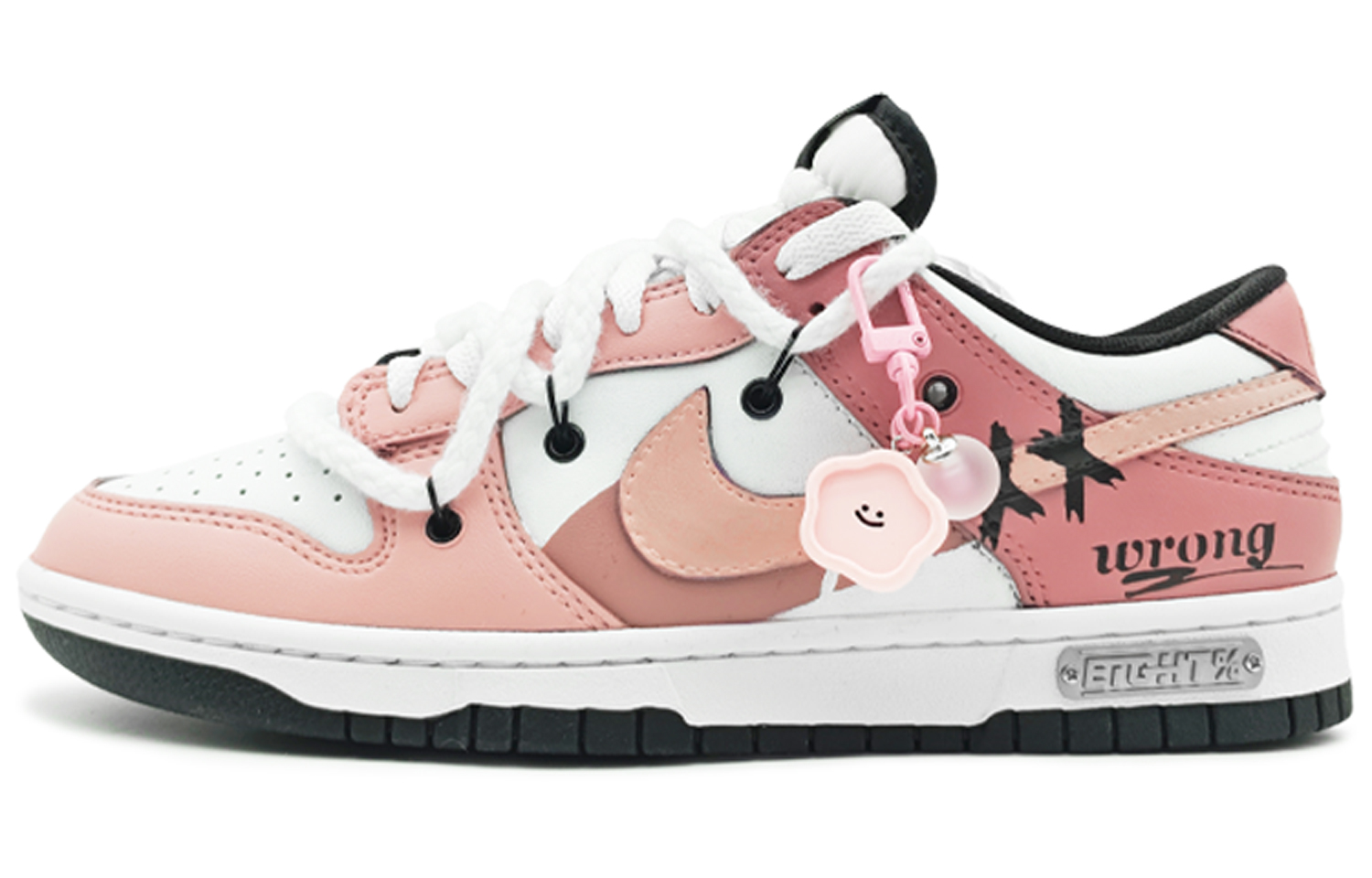 

Кроссовки Nike Dunk Skateboarding Shoes Women's Low-top White/pink/red, цвет Peach