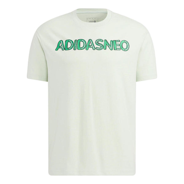 цена Футболка adidas neo x SESAME STREET x JF Crossover Back Printing Pattern Round Neck Short Sleeve Green T-Shirt, зеленый