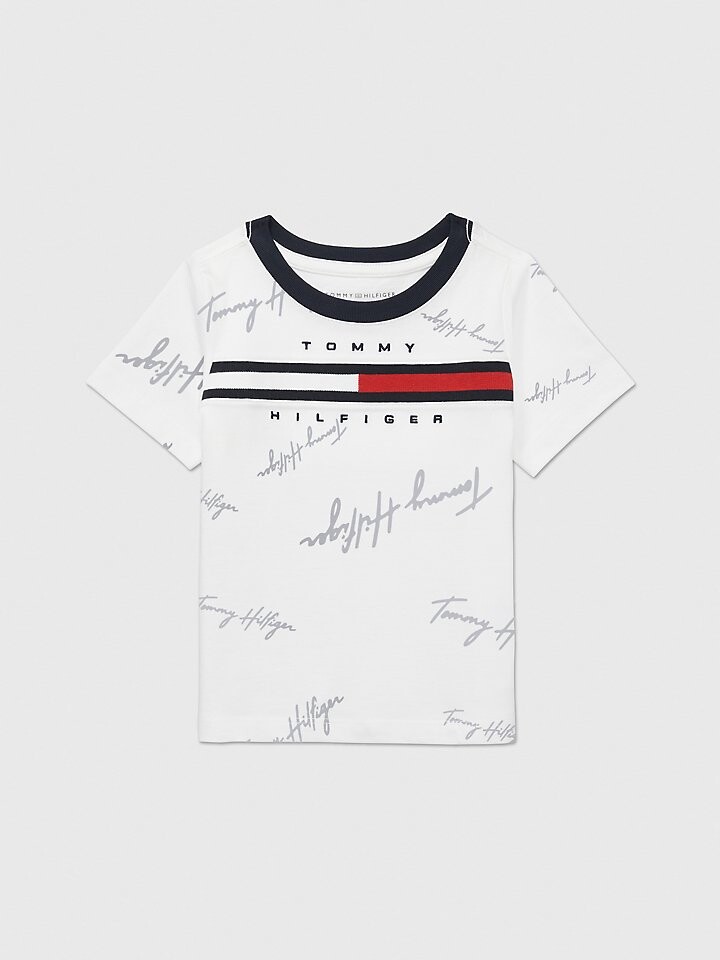 

Детская футболка с флагом и логотипом Tommy Hilfiger