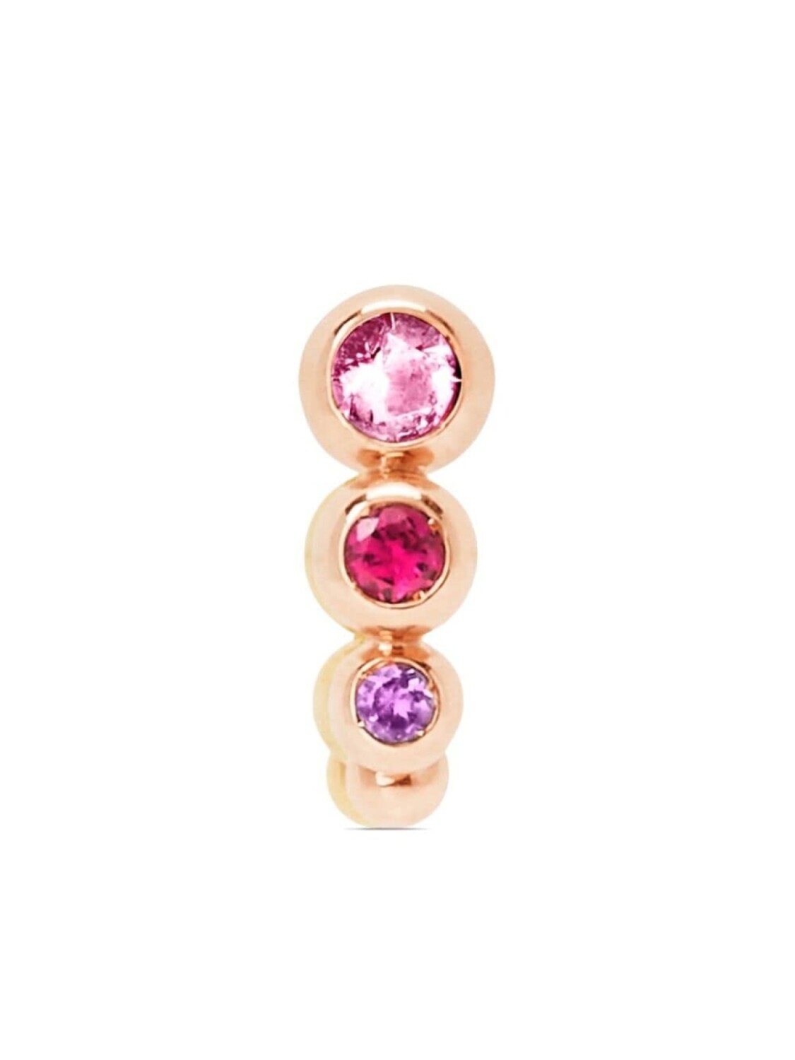 

Серьга Bollicine из розового золота с камнями Dodo, золотой