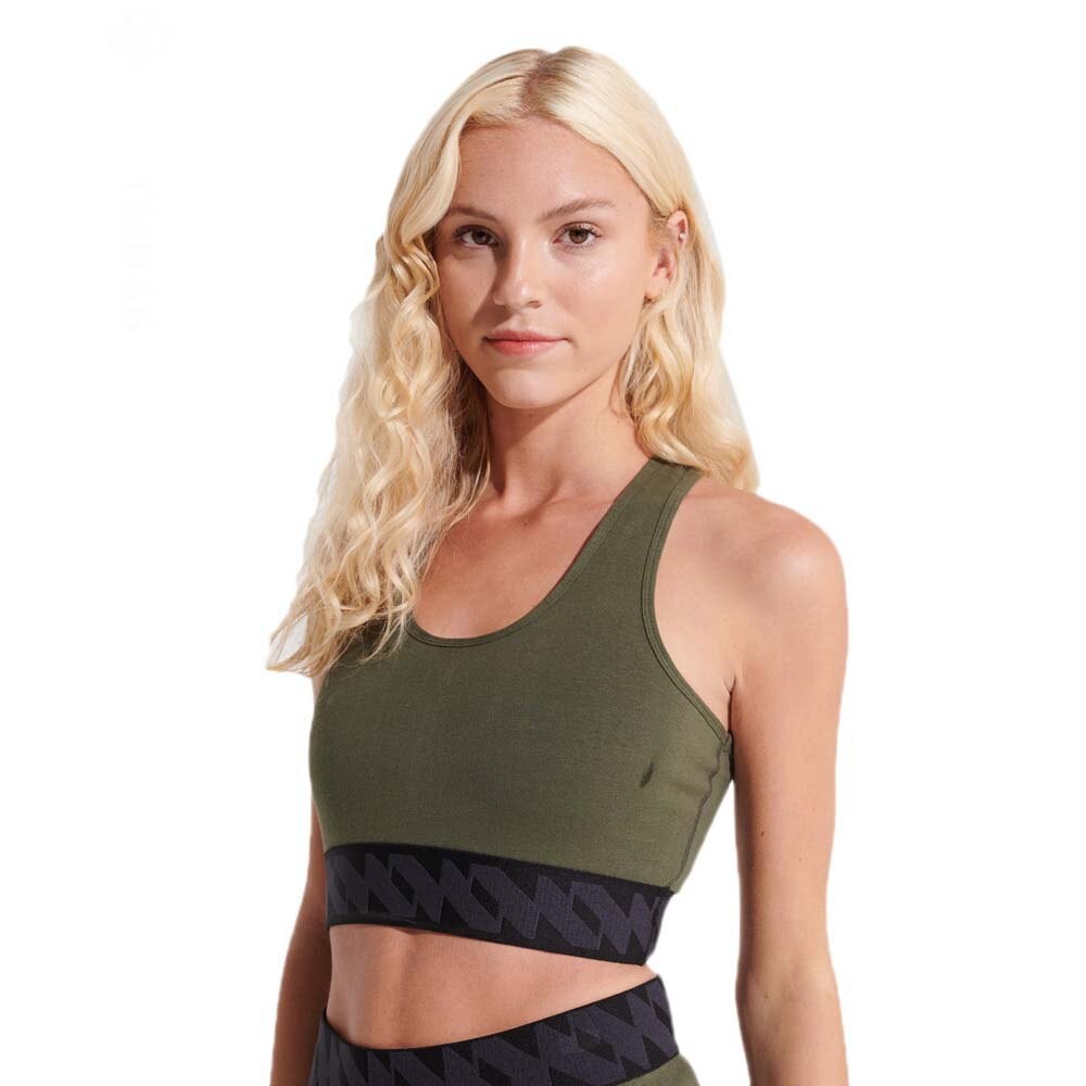 

Бюстгальтер Superdry Code Elastic, зеленый