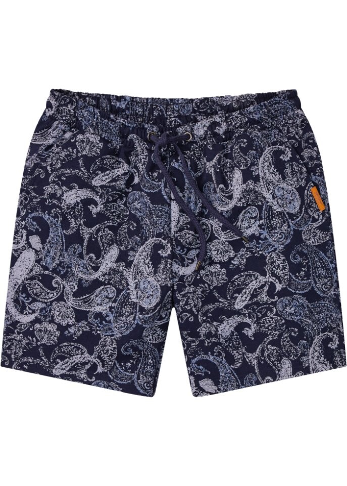 

Длинные спортивные шорты с принтом пейсли John Baner Jeanswear, синий