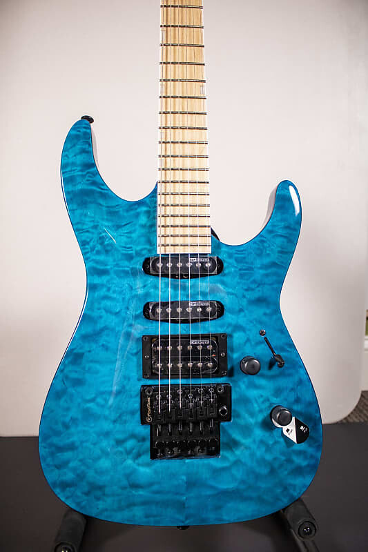 

Электрогитара ESP LTD MH-203 Quilted Maple Top Electric Guitar - See Thru Blue
