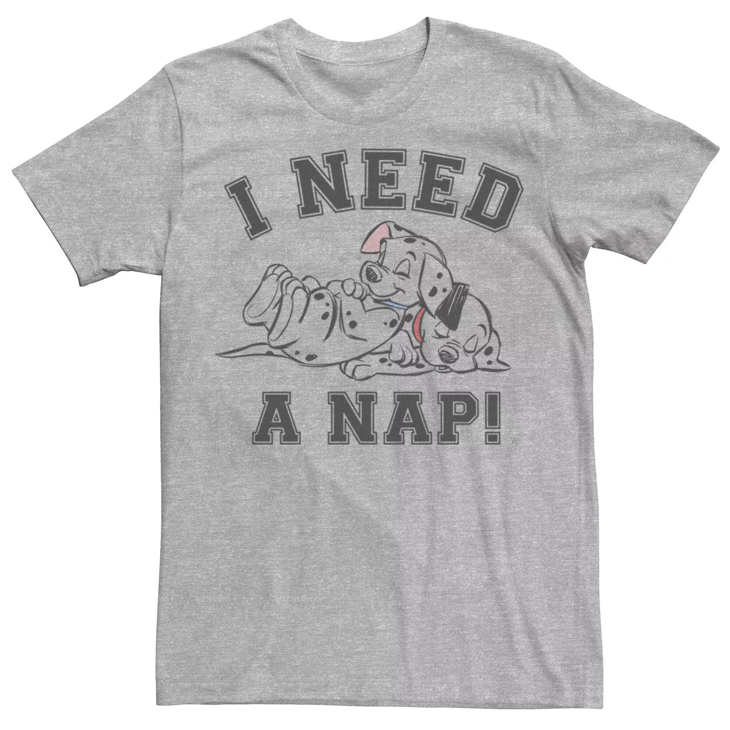 Мужская футболка Disney 101 далматинец «Спящие щенки» Мне нужен сон Licensed Character
