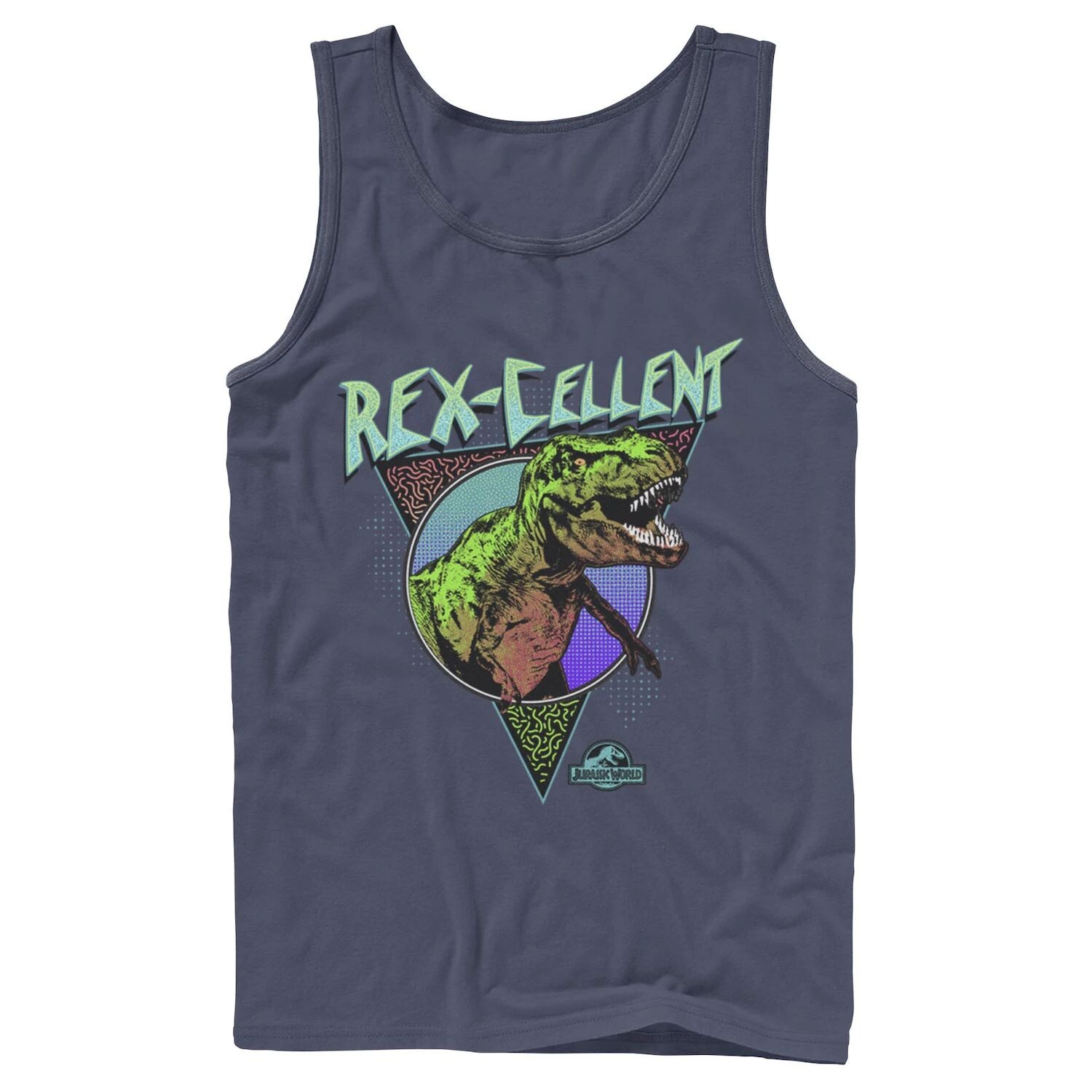 

Мужская майка Jurassic World Rex-Cellent ретро цветов Licensed Character