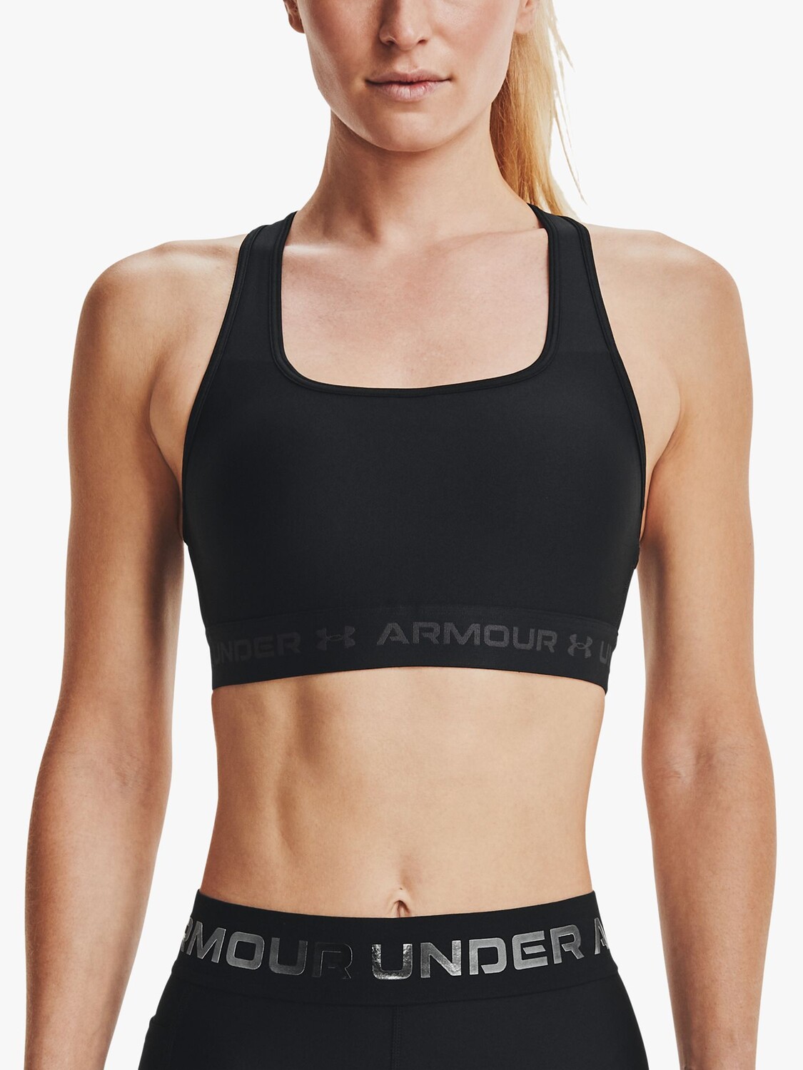 Спортивный бюстгальтер Under Armour Mid Armor Crossback, черный