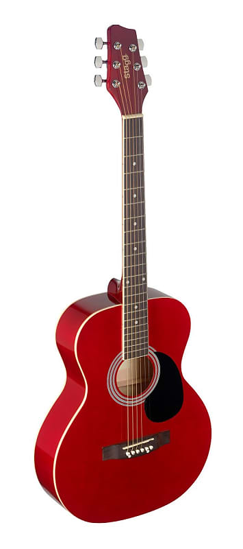 Акустическая гитара Stagg 4/4 Auditorium Acoustic Guitar - Red - SA20A RED акустическая гитара stagg sa20a snb auditorium 4 4 size basswood top