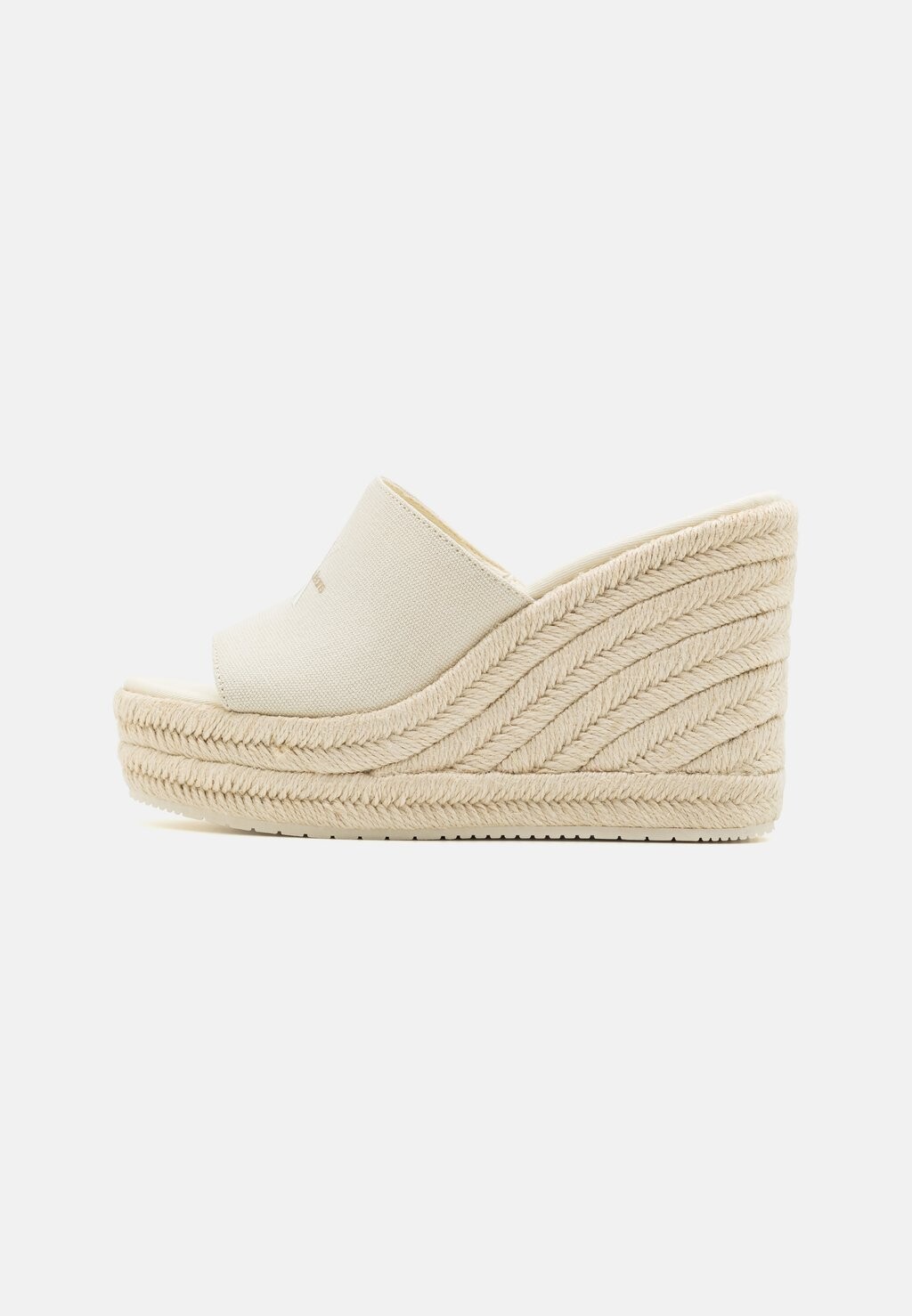 Высокие туфли без каблуков SLIDE WEDGE Calvin Klein Jeans, цвет creamy white