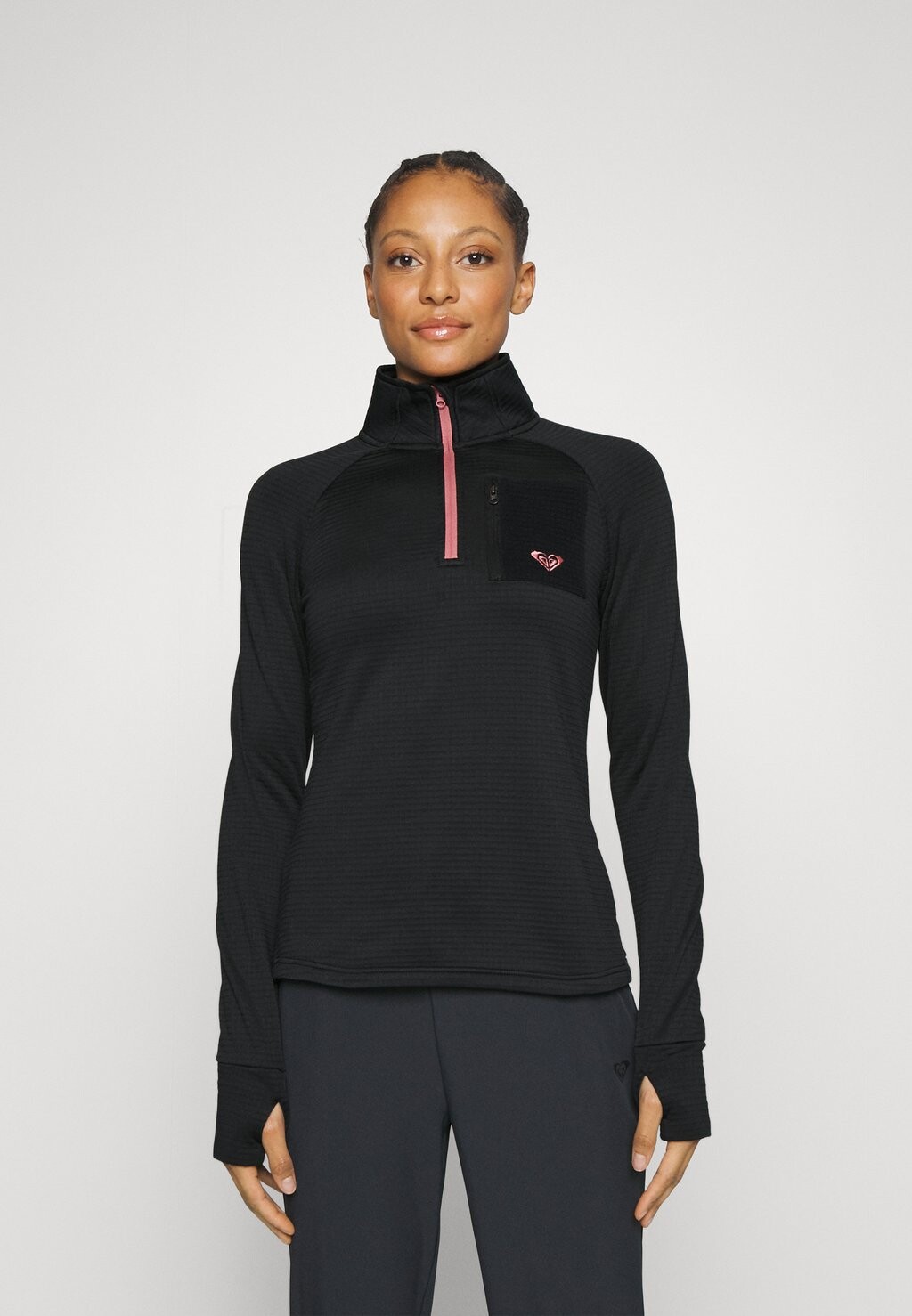 

Толстовка флисовая WAVES OF WARMTH WAFFLE LAYER Roxy, антрацит