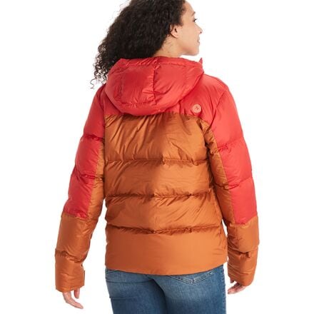 Куртка-пуховик Guides с капюшоном женская Marmot, цвет Copper/Cairo пуховая куртка uniqlo ultra light down 3d cut натуральный