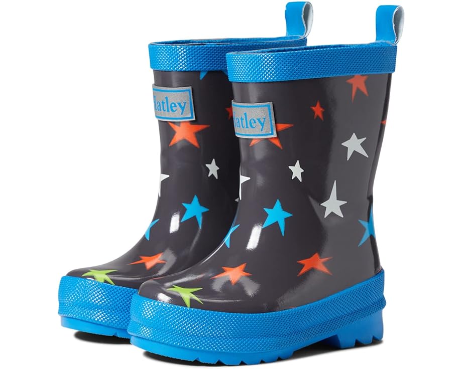 Ботинки Hatley Ombre Stars Shiny Rain Boots, серый ботинки hatley shiny rain boots темно синий